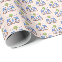 Chinoiserie Monkey Wrapping Paper
