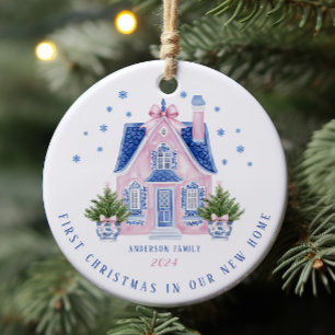 Chinoiserie New Home First Christmas Ornament