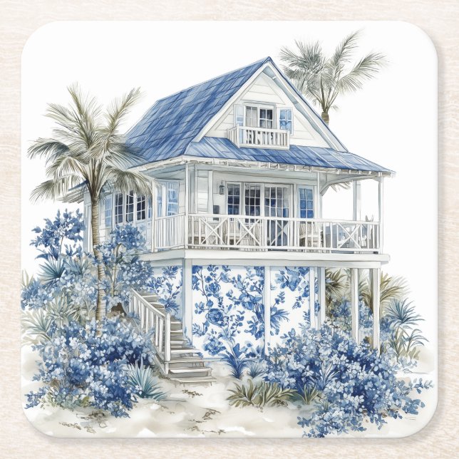 Chinoiserie Paper Coaster (Front)