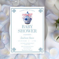 Chinoiserie Preppy Ginger Jar Asian Baby Shower