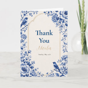 Chinoiserie Retirement Party Thank You Card