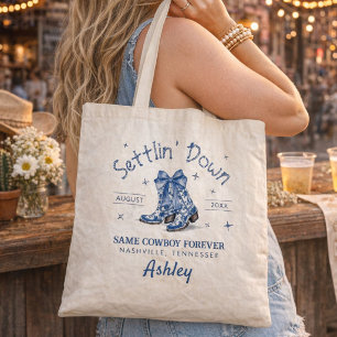 Chinoiserie Settlin' Down Bachelorette Party  Tote Bag