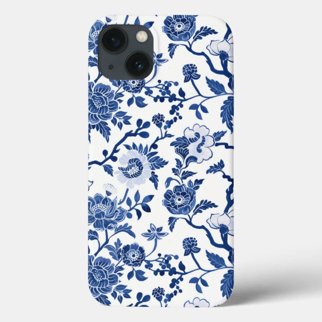 Chinoiserie Shades of Blue Case-Mate iPhone Case (Back)