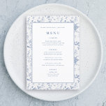 Chinoiserie Something Blue Bridal Shower Menu<br><div class="desc">Dusty Blue,  Vintage Blue,  Elegant 5x7" Wedding Table Menu Cards Flat Menu Elegant Calligraphy Eat and Drink Wedding Menus | Simple Calligraphy Rustic Wedding Menus Wedding Menus,  Rustic Wedding Menu,  Floral Wedidng Menu,  Wedding Table Menu</div>