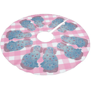 Chinoiserie Staffordshire Dogs Dog Brushed Polyester Tree Skirt