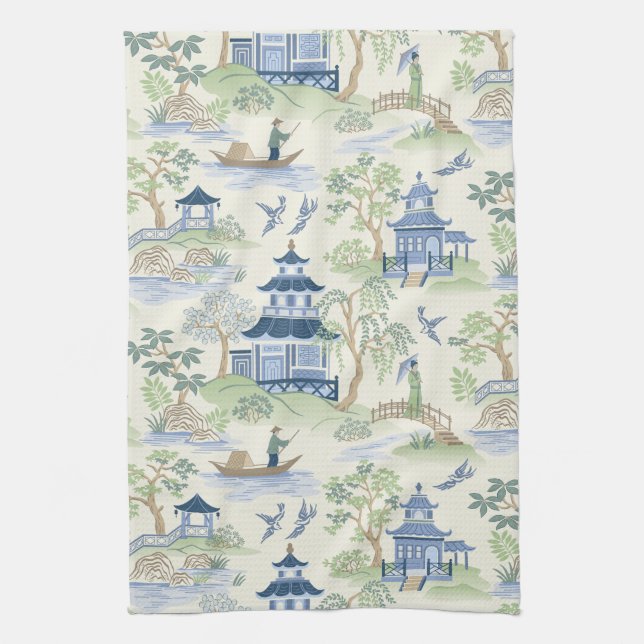 Chinoiserie Tea Towel (Vertical)