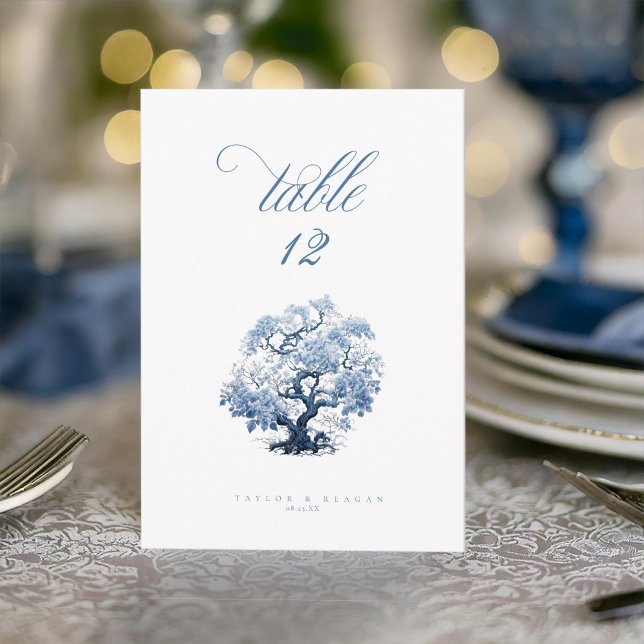 Chinoiserie Tree Motif Table Numbers ID1094 (Creator Uploaded)
