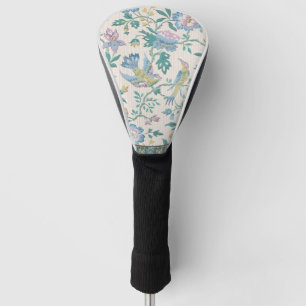 Chinoiserie Vintage Bird Floral Pastel Pattern Golf Head Cover
