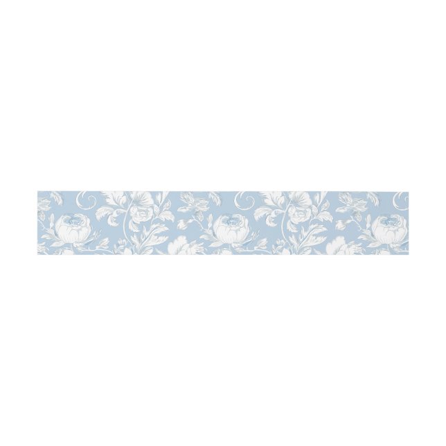 Chinoiserie Wedding Invitation Belly Band (Flat)