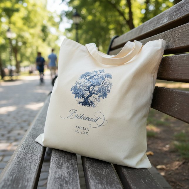 Chinoiserie Wedding Tree Motif Bridesmaid ID1094 Tote Bag (Creator Uploaded)