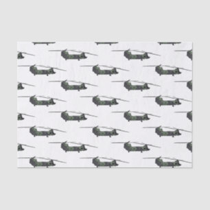 Chinook army helicopter cartoon illustration tissue paper