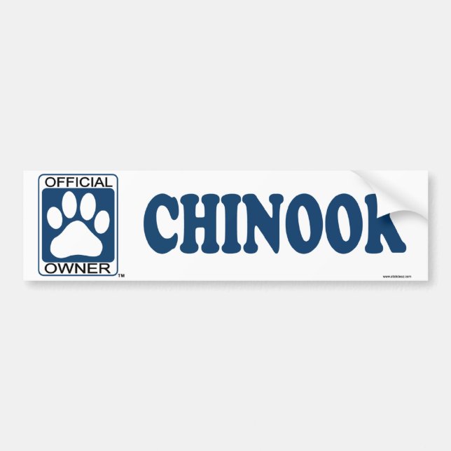 Chinook Blue Bumper Sticker (Front)