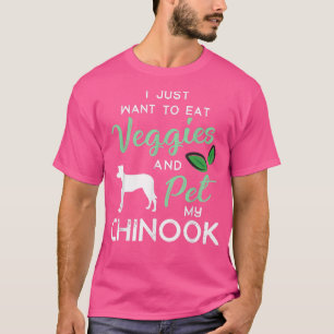 Chinook Funny Vegan Dog Lover Owner Xmas Birthday T-Shirt