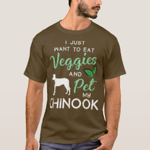 Chinook Funny Vegan Dog Lover Owner Xmas Birthday T-Shirt