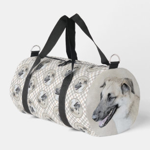 Chinook Helicopter Ear Painting Original Dog Art Duffle Bag