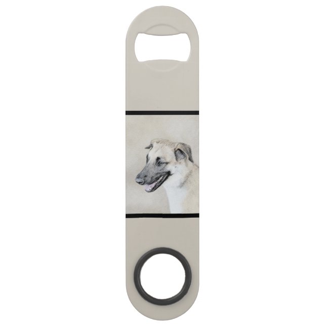 Chinook (Helicopter Ears) Painting - Dog Art (Back)