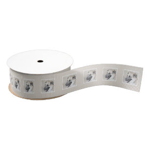 Chinook (Helicopter Ears) Painting - Dog Art Grosgrain Ribbon