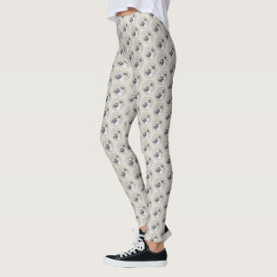 Chinook (Helicopter Ears) Painting - Dog Art Leggings