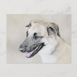 Chinook (Helicopter Ears) Painting - Dog Art Postcard