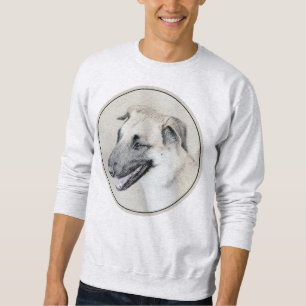 Chinook (Helicopter Ears) Painting - Dog Art Sweatshirt