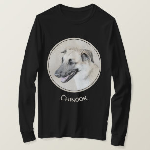 Chinook (Helicopter Ears) Painting - Dog Art T-Shirt