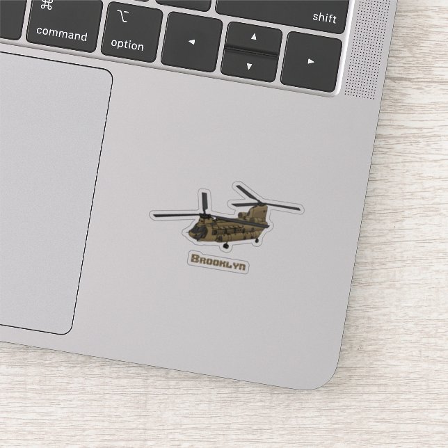 Chinook military helicopter illustration (Detail)