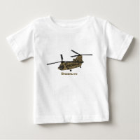 Chinook military helicopter illustration