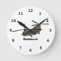 Chinook military helicopter illustration