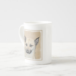 Chinook (Pointed Ears) Painting - Original Dog Art Bone China Mug