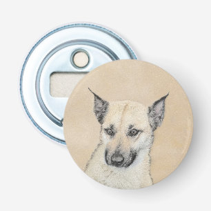 Chinook (Pointed Ears) Painting - Original Dog Art Bottle Opener