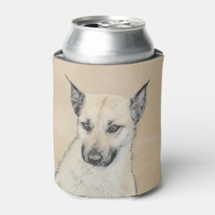 Chinook (Pointed Ears) Painting - Original Dog Art Can Cooler