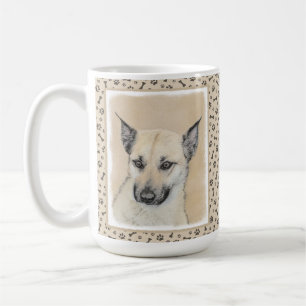 Chinook (Pointed Ears) Painting - Original Dog Art Coffee Mug