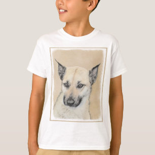Chinook (Pointed Ears) Painting - Original Dog Art T-Shirt