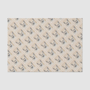 Chinook (Pointed Ears) Painting - Original Dog Art Tissue Paper