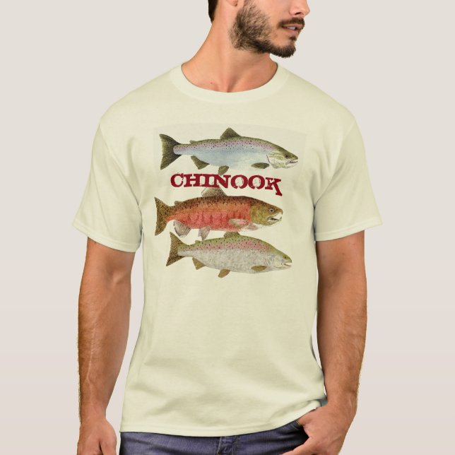 Chinook Salmon Apparel T-Shirt (Front)