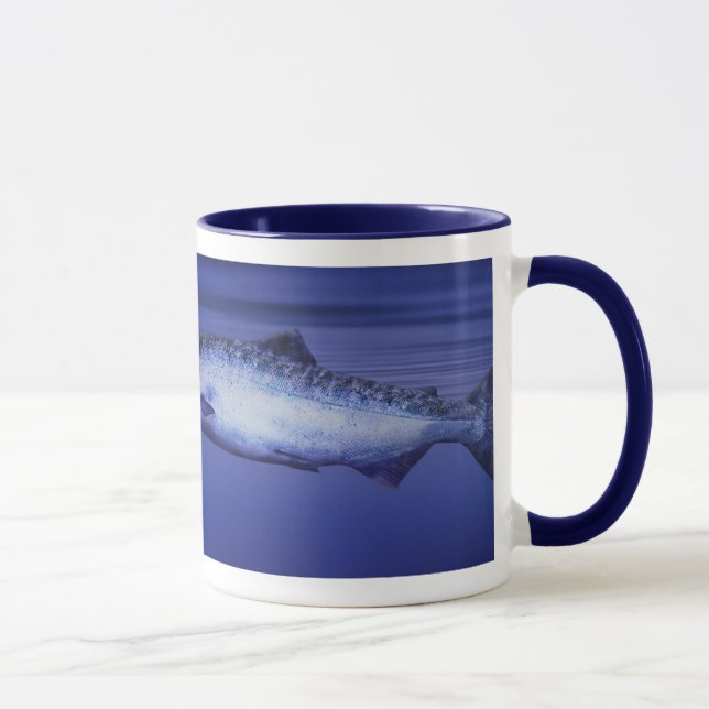 Chinook Salmon chasing a fly Mug (Right)