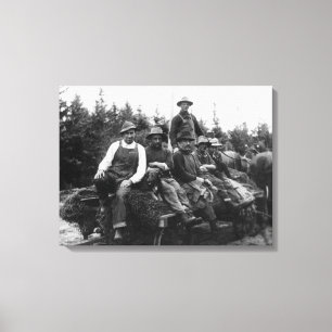 Chinook, WALogging CrewChinook, WA Canvas Print