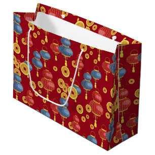 Chinses Happy New Year Large Gift Bag