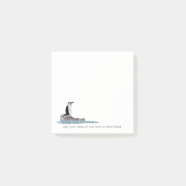Chinstrap Penguin Collage Art Style Post-it Notes (Front)