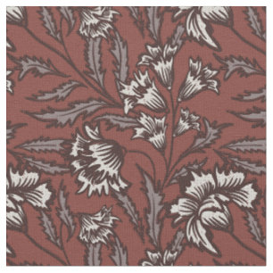 Chintz botanical flora dopamine decor fabric