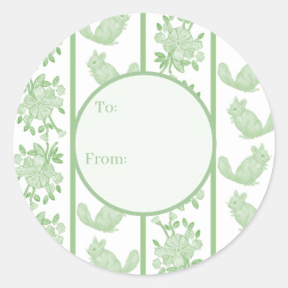 Chintzy Chinchilla Gift Sticker (Green)
