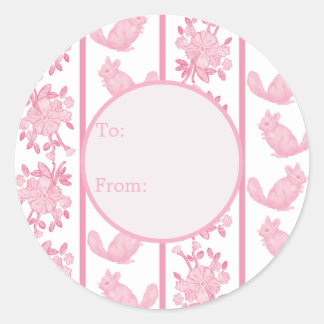 Chintzy Chinchilla Gift Sticker (Pink)