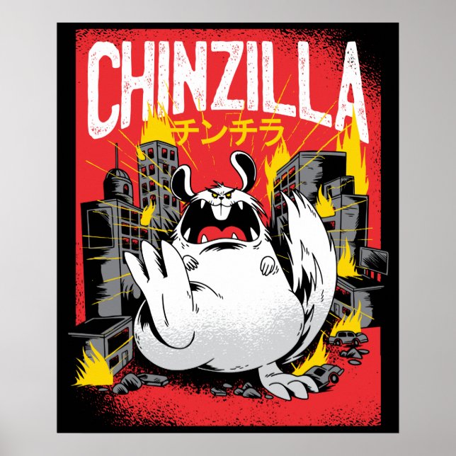 Chinzilla Chinchilla Monster Poster (Front)