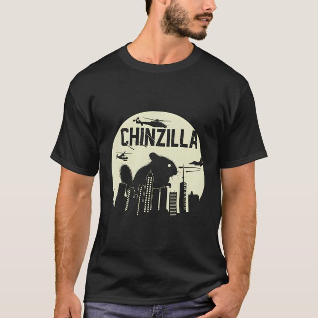 Chinzilla Funny Chinchilla Hoodie T-Shirt (Front)