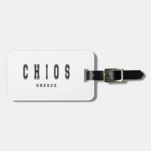 Chios Greece Luggage Tag