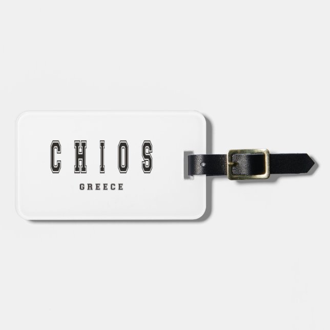 Chios Greece Luggage Tag (Front Horizontal)