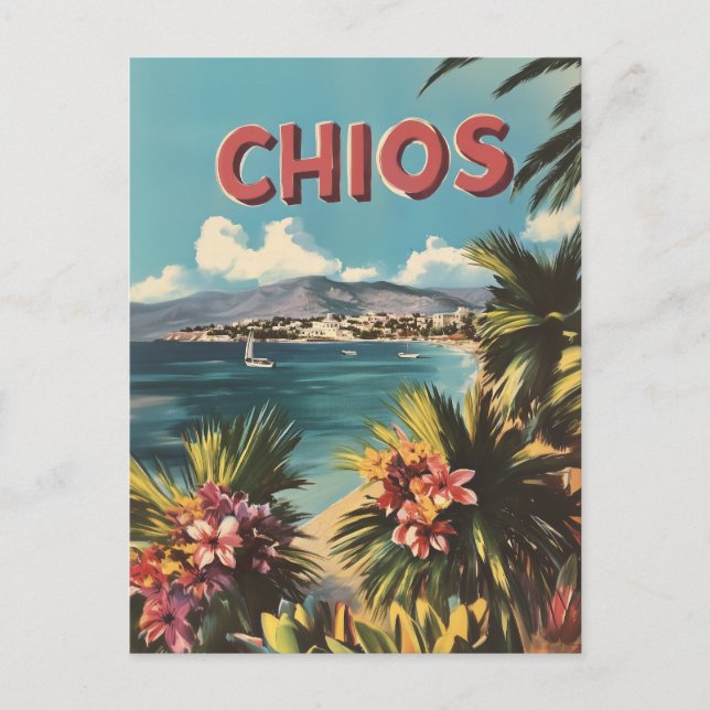 Chios vintage postcard (Front)