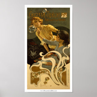 Chiozza e Turchi Italian Soap Label Poster