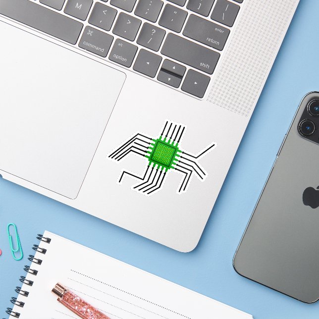 Chip circuitry  (Laptop w/ iPhone)