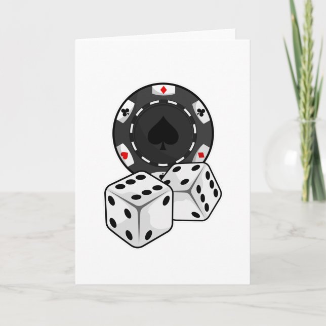 Chip & Dice for Poker Card (Front)